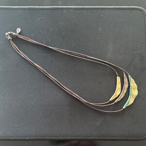 Silpada Brown and Green Multi-Strand 18 inch Necklace